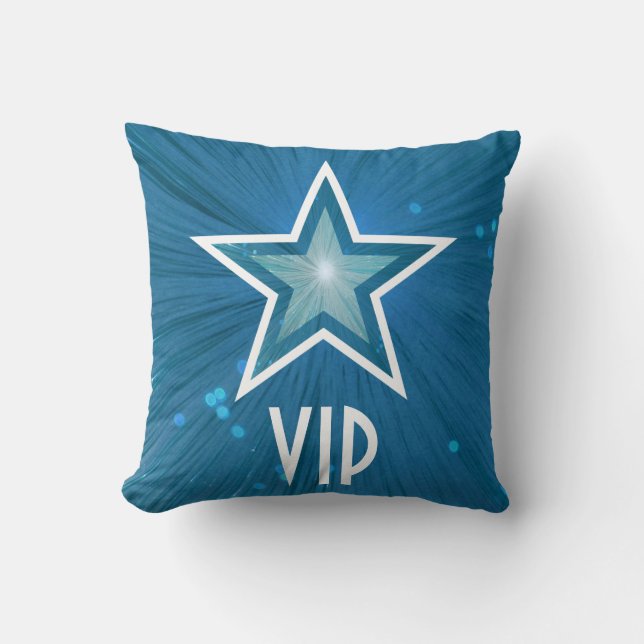Blue Star 'VIP'-Wurfkissenplatz Kissen (Vorderseite)