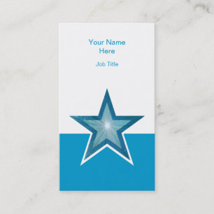 Blue Star Visicard Blau Visitenkarte