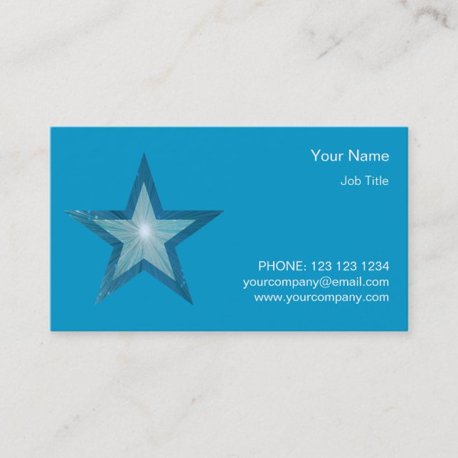 Blue Star Visitenkarte (Vorderseite)