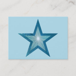 Blue-Star-Visitenkarte in blass blau Visitenkarte