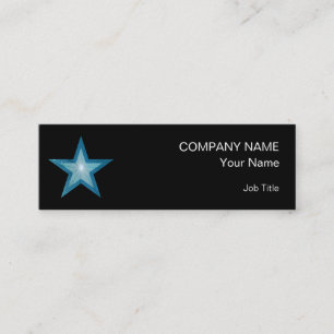 Blue Star Visitenkarte Vorlage schwarz