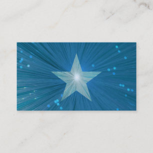 Blue Star-Visitenkartenvorlage Visitenkarte