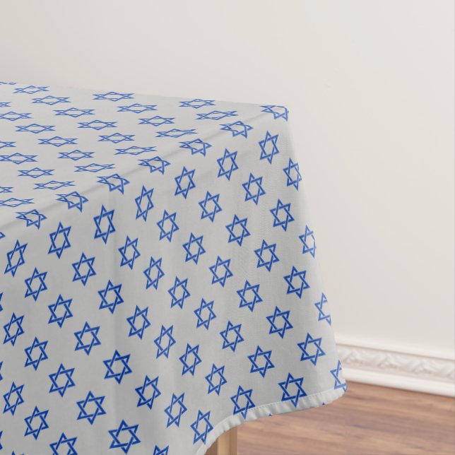 Blue Star von David auf Matte Silver Tischdecke (Beispiel)