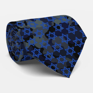 Blue Star von David Dark Camouflage Camouflage Krawatte