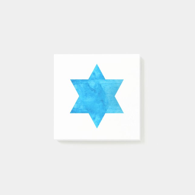 Blue Star von David Post-it Klebezettel (Vorderseite)