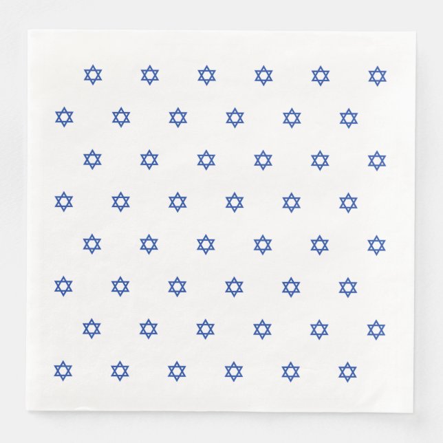 Blue Star von David White Serviette (Vorderseite)