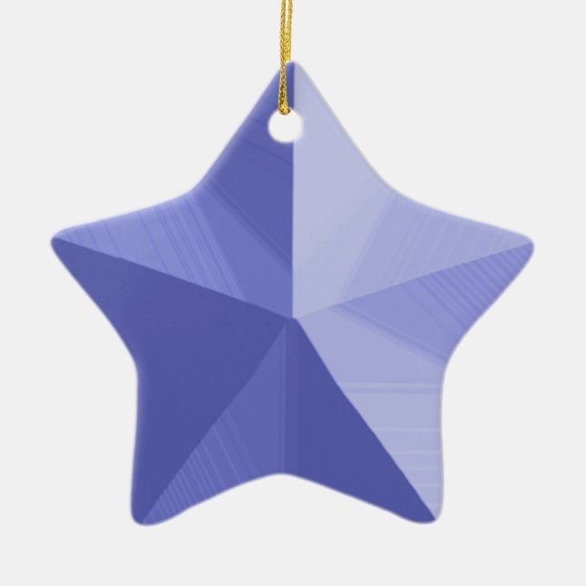Blue Star Weihnachtsschmuck individuell anpassbare (Vorne)