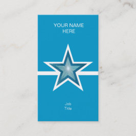 Blue Star White Line Visitenkarte