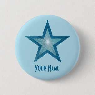 Blue Star "Your Name"-Taste blass blau Button