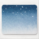 Blue Starry Gradient Mousepad<br><div class="desc">A calming mousepad featuring a soft blue gradient that fades into a light textured background,  accented with delicate white sparkling stars across the top. The minimal celestial design creates a peaceful and modern look,  perfect for adding a subtle cosmic touch to your desk setup.</div>