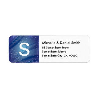 Blue Starry Night Monogram