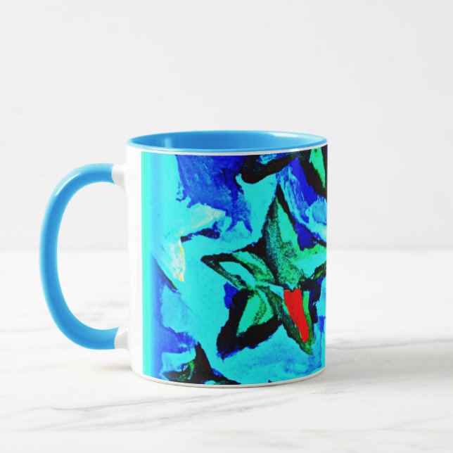 Blue Starry Night Sky. Jetzt kaufen Tasse (Links)