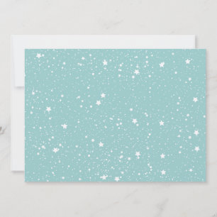 Blue Stars Babydusche Einladung