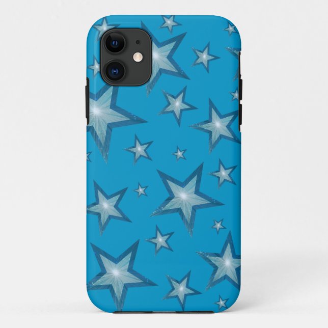 Blue Stars iPhone Gehäuse Case-Mate iPhone Hülle (Rückseite)