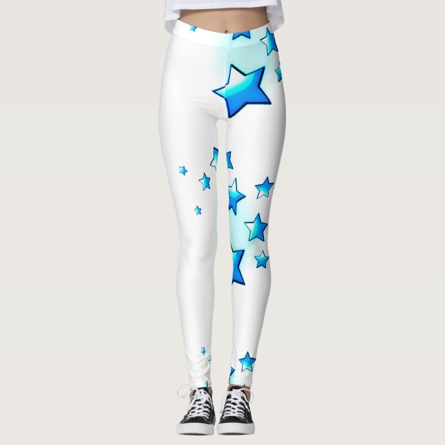 Blue Stars Leggings (Vorderseite)