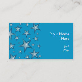 Blue Stars Visitenkarte - blau