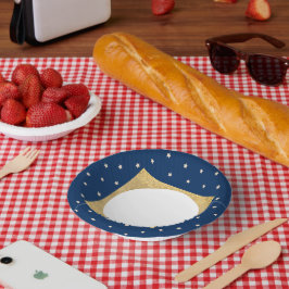 Blue Stars Weihnachts-Party Pappteller