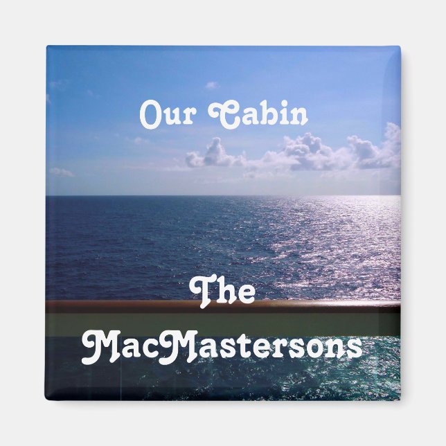 Blue Stateroom Door Marker Magnet (Vorne)