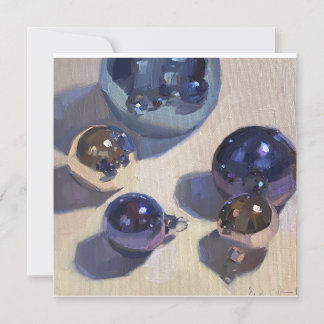 "Blue Steel" Flat Square leere Weihnachtskarte Karte