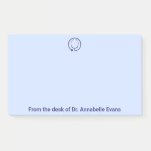 Blue Stethoscope Personnaliser les notes post-it