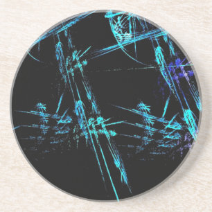 Blue Stick Man Getränkeuntersetzer