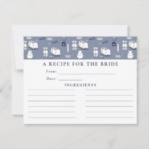 Blue Stock The Kitchen Brautparty Rezept Card