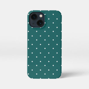Blue Stone and white Polka Dots Phone Cases iPhone 13 Mini Hülle