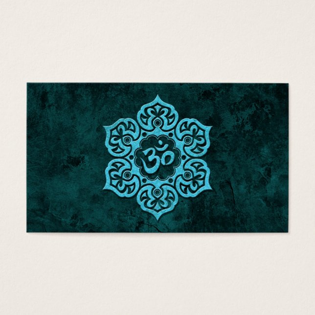 Blue Stone Floral Om (Vorderseite)