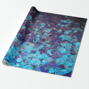 Blue Stones Abstrakt Weihnachten Geburtstag Urlaub Geschenkpapier