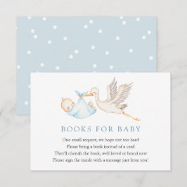 Blue Storch Books für Baby-Einsteckkarte Begleitkarte