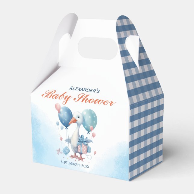 Blue Stork Baby Showbox Geschenkschachtel (Vorderseite)