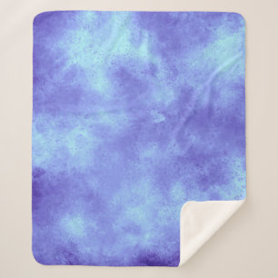 Blue Storm Cloud Effect Sherpa Blanket Sherpadecke