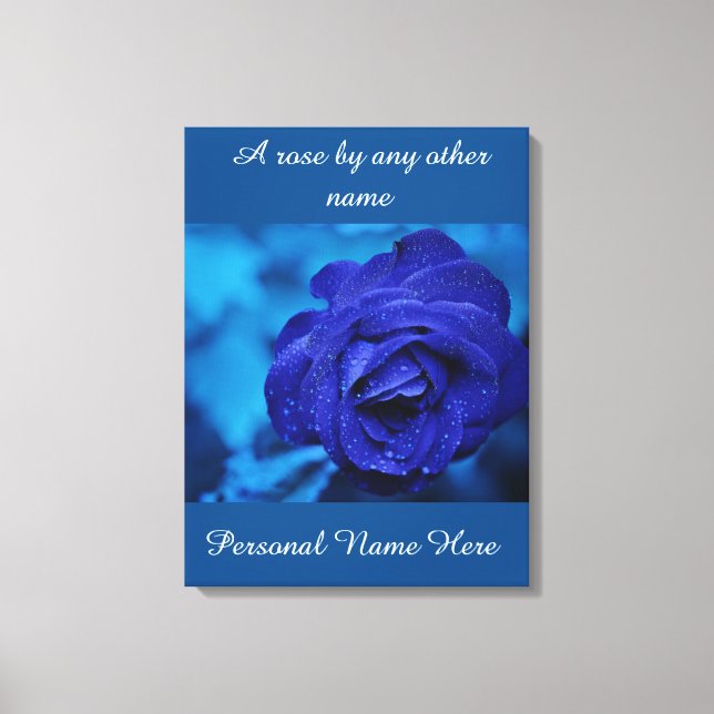 Blue Stretched Canvas Print Leinwanddruck (Vorderseite)