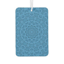 Blue Strick Pattern Vintages Fraktal Kaleidoskop