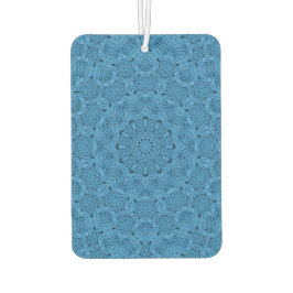 Blue Strick Pattern Vintages Fraktal Kaleidoskop Autolufterfrischer