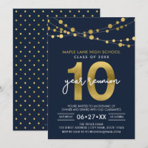 Blue Strings of Lights Ten Year Class Wiedersehen