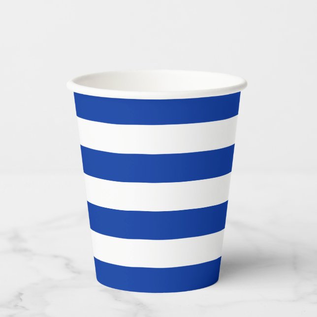 Blue Strip Paper Cup Pappbecher (Vorderseite)