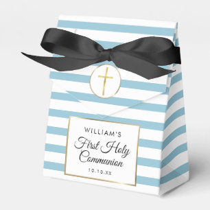 Blue Stripe Elegante Gold Erstklassige Goldene Kom Geschenkschachtel