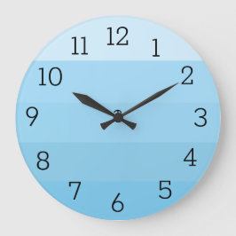 BLUE STRIPED CLOCK GROßE WANDUHR