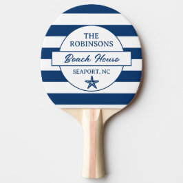 Blue Stripes Family Beach House Tischtennis Schläger