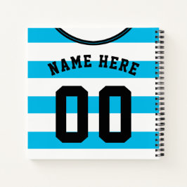 Blue Stripes Jersey Modèle Carnet Football Footy