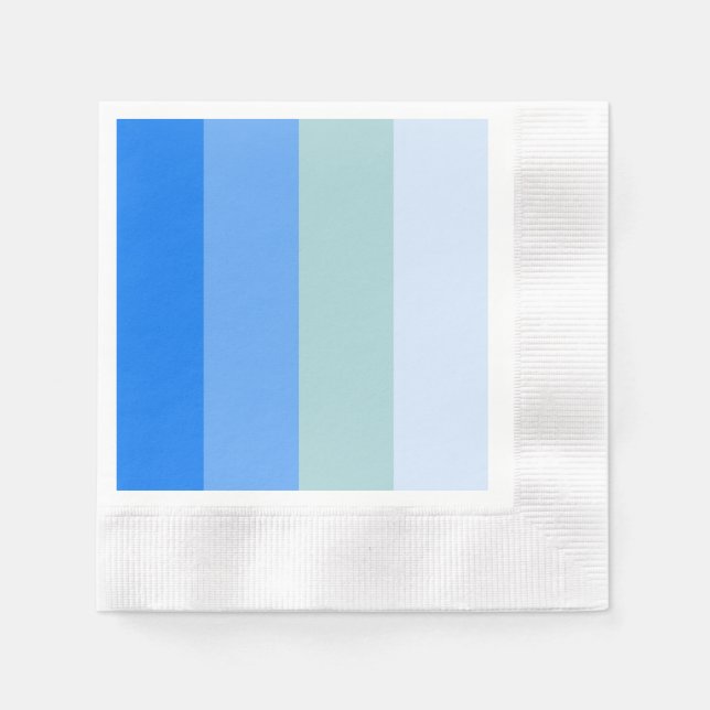 Blue Stripes Maritime Serviette (Vorderseite)