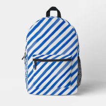 Blue Stripes on White