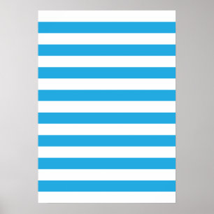 Blue Stripes Poster