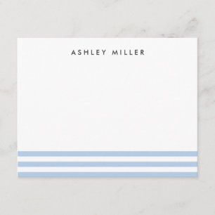 Blue Stripes Stationery Personalisiert Einladungs- Einladung