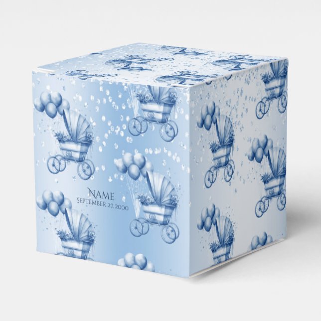 Blue Stroll Favor Box Geschenkschachtel (Vorderseite)
