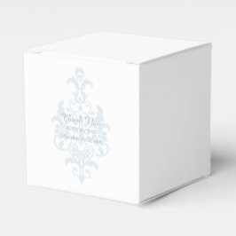Blue Subtle Damask Fevor Boxes Geschenkschachtel