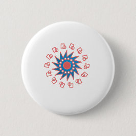 Blue Sun Button