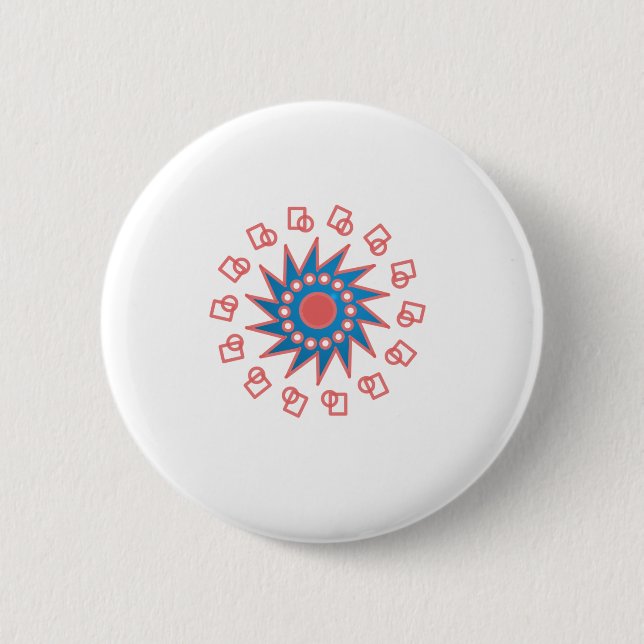 Blue Sun Button (Vorderseite)