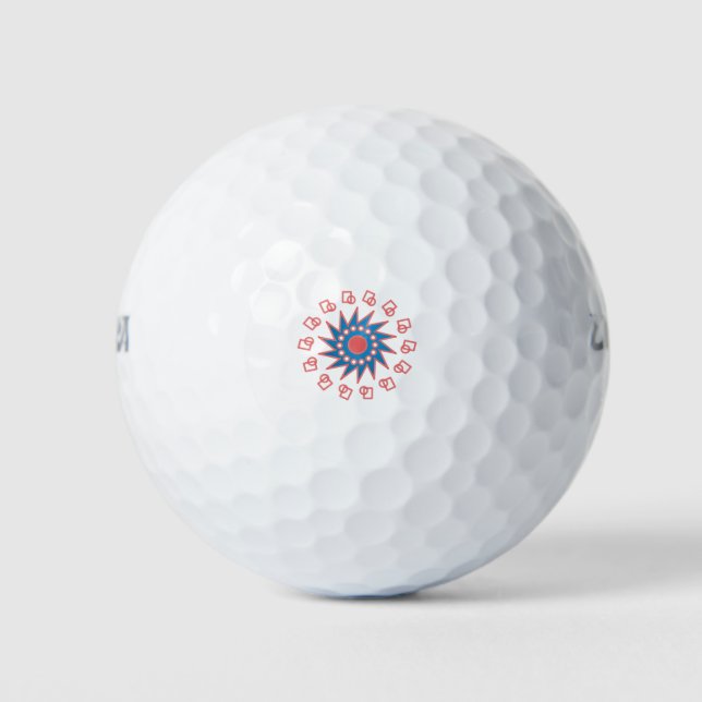Blue Sun Golfball (Vorderseite)